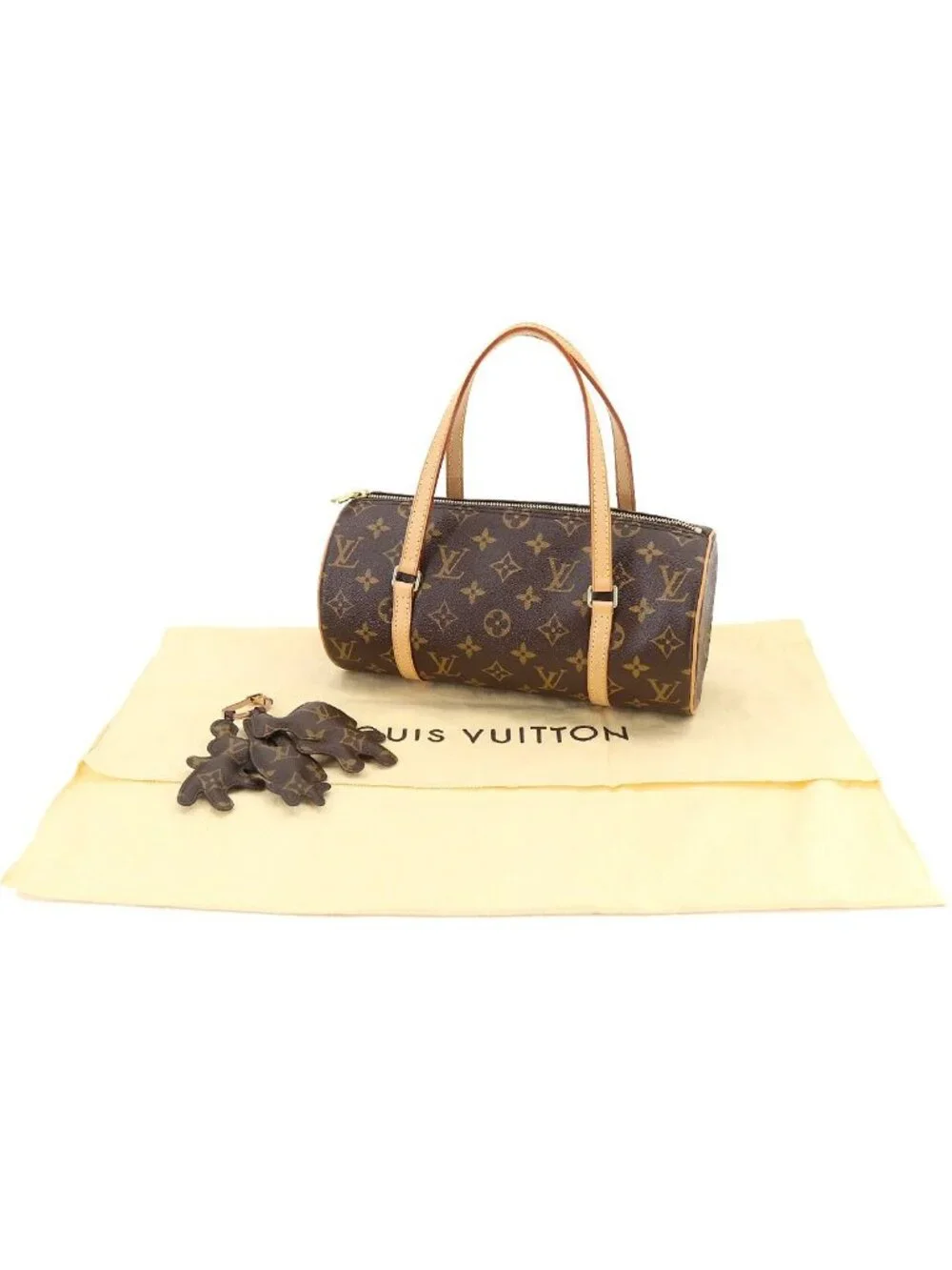 Louis Vuitton Monogram Comme Des Garcons Papillon 26 Hand Bag Gold